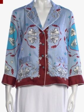 Sandro Snap Front V Neck Top